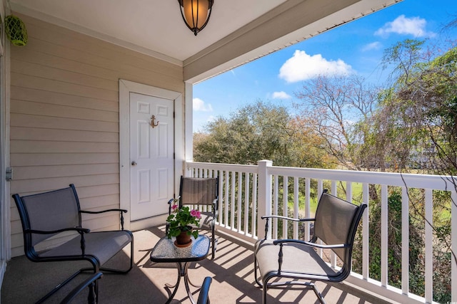 view of balcony