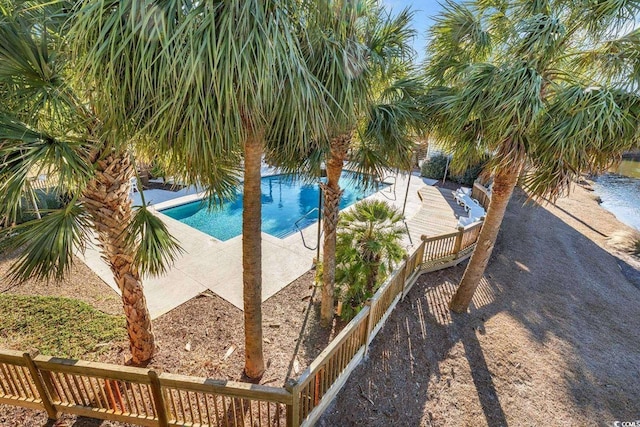pool featuring a patio