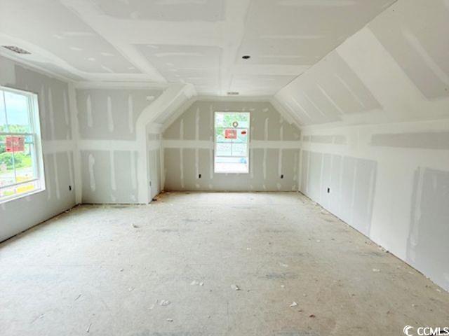 804 Edisto Ct, Myrtle Beach, SC 29588 - additional living space featuring lofted ceiling