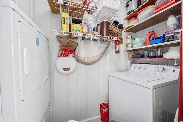 laundry area featuring washer / clothes dryer and laundry area