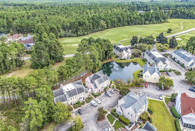 4608 Arran Ct Unit E, Myrtle Beach, SC 29579 - bird's eye view of a golf course, a large body of water, and a forest