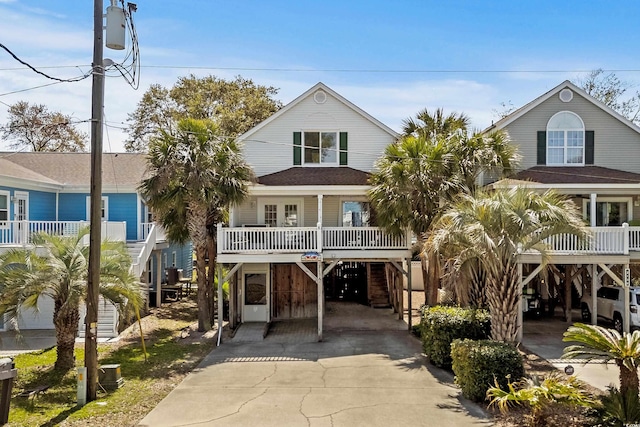 213-A 16th Ave S, Surfside Beach, SC 29575 - coastal home with driveway and a carport