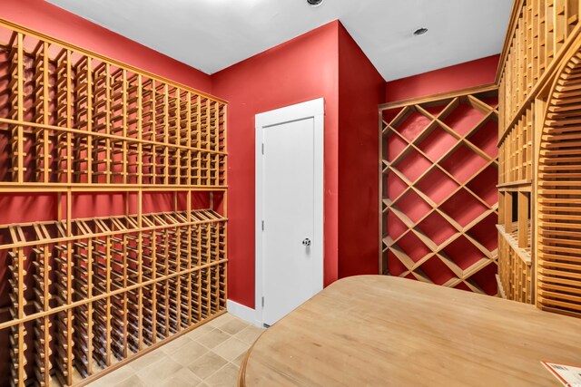 view of wine area