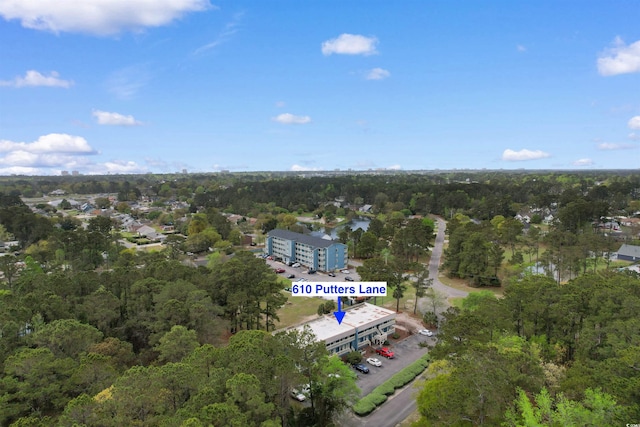 610 Putters Ln Unit H-109, Little River, SC 29566 - drone / aerial view with a forest view