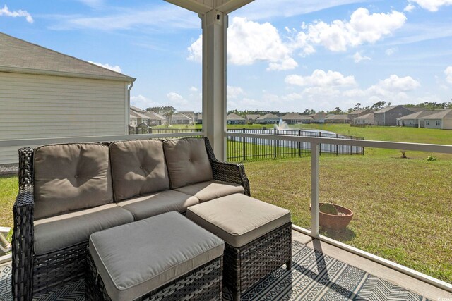 7037 Grant St, Little River, SC 29566 - view of patio / terrace featuring a residential view and an outdoor hangout area