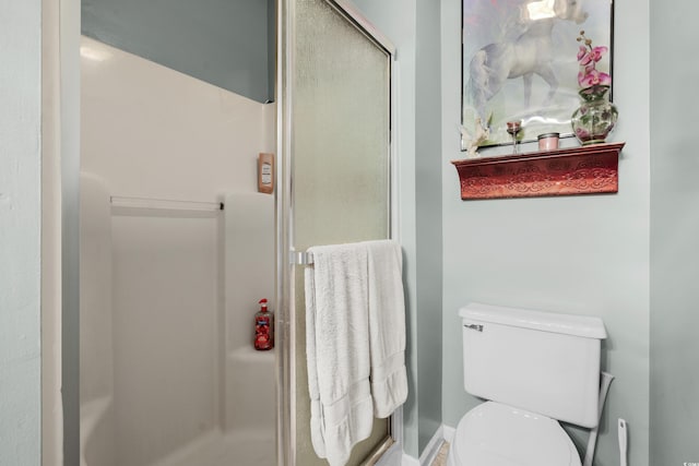 213 Landing Rd Unit A, North Myrtle Beach, SC 29582 - full bath featuring a stall shower, toilet, and baseboards