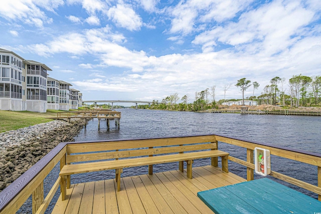 213 Landing Rd Unit A, North Myrtle Beach, SC 29582 - dock with a water view