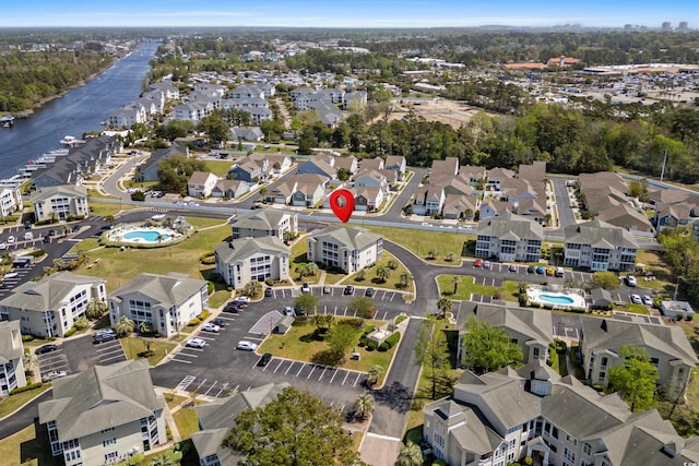 213 Landing Rd Unit A, North Myrtle Beach, SC 29582 - view of property location with a nearby body of water, nearby suburban area, and a pool