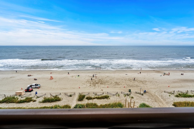 1501 S Ocean Blvd Unit 845, Myrtle Beach, SC 29577 - property view of water with a beach view