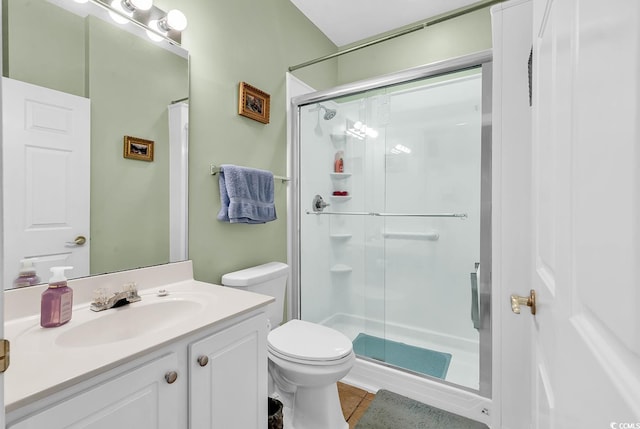 5090 Windsor Green Way Unit 103, Myrtle Beach, SC 29579 - bathroom featuring a shower stall, vanity, and tile patterned flooring