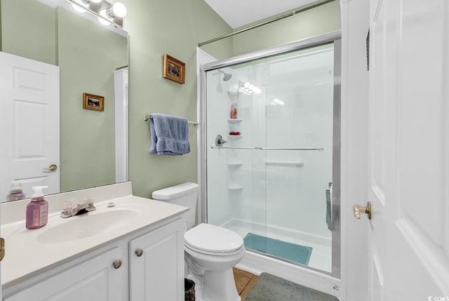 5090 Windsor Green Way Unit 103, Myrtle Beach, SC 29579 - full bathroom with a shower stall, vanity, and tile patterned floors