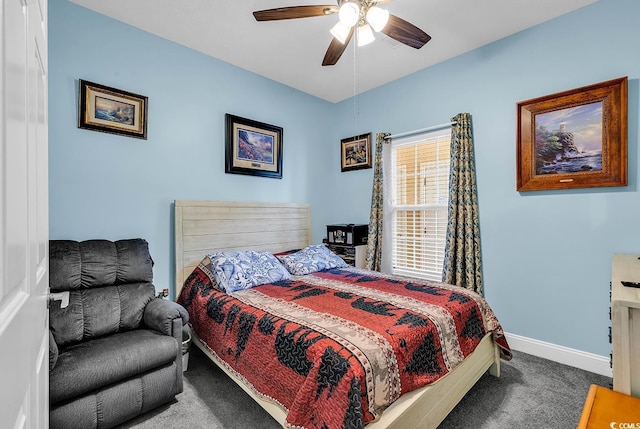 5090 Windsor Green Way Unit 103, Myrtle Beach, SC 29579 - carpeted bedroom featuring baseboards and ceiling fan
