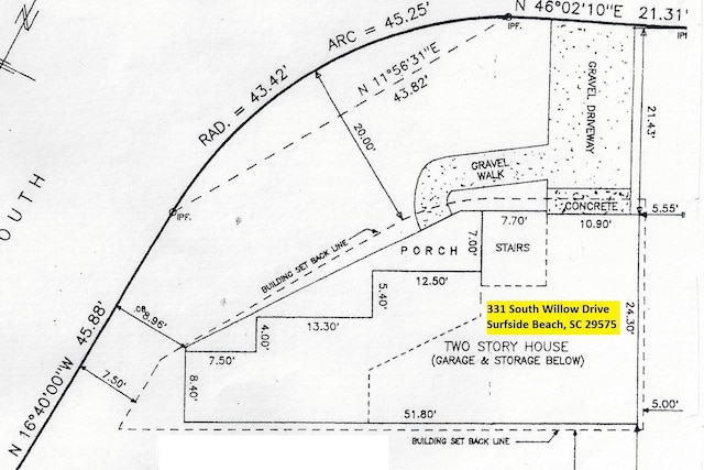 331 S Willow Dr, Surfside Beach, SC 29575 - map location