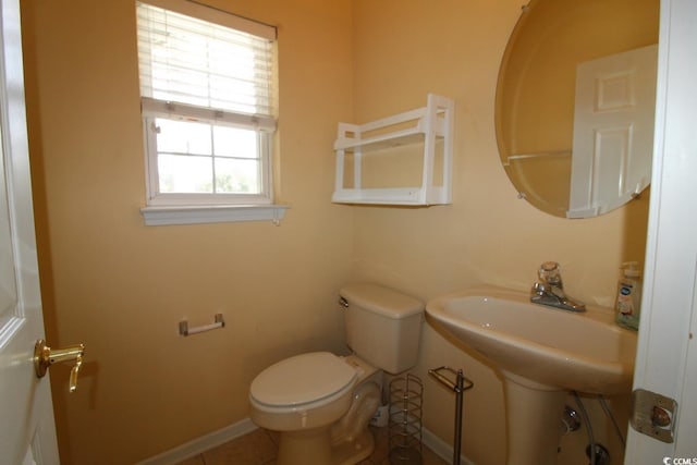 331 S Willow Dr, Surfside Beach, SC 29575 - half bath with toilet and baseboards