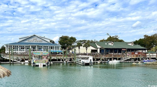 dock with a water view