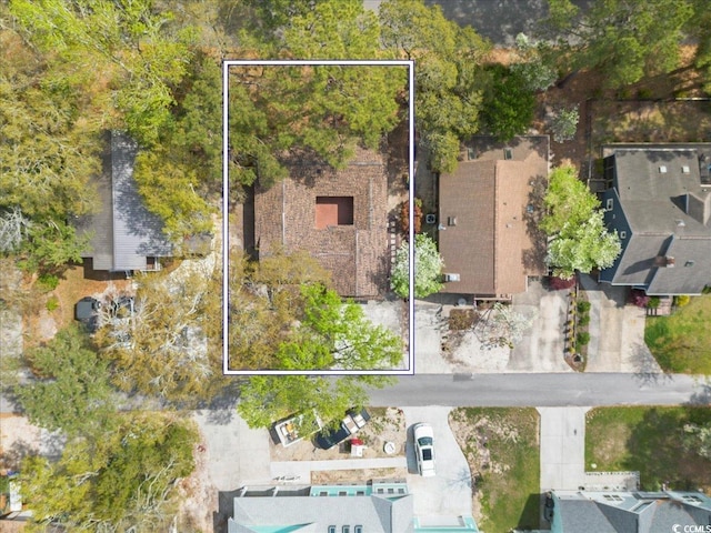 2108 Brunswick Cir, Little River, SC 29566 - aerial view of property and surrounding area with property boundaries highlighted