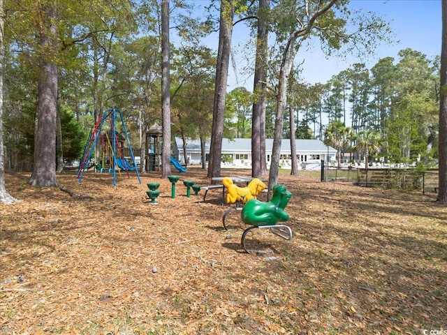 2108 Brunswick Cir, Little River, SC 29566 - community play area featuring view of wooded area