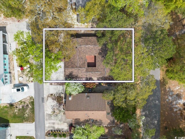 2108 Brunswick Cir, Little River, SC 29566 - aerial view of property and surrounding area with property parcel outlined