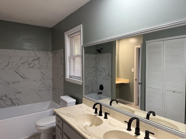 2108 Brunswick Cir, Little River, SC 29566 - full bathroom with a closet, vanity, and shower / washtub combination