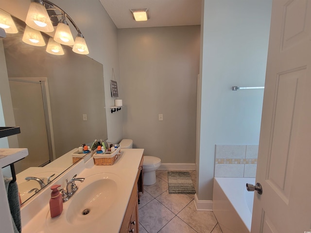 7473 Louisville Rd, Aynor, SC 29511 - full bath with a bathing tub, vanity, toilet, tile patterned floors, and baseboards