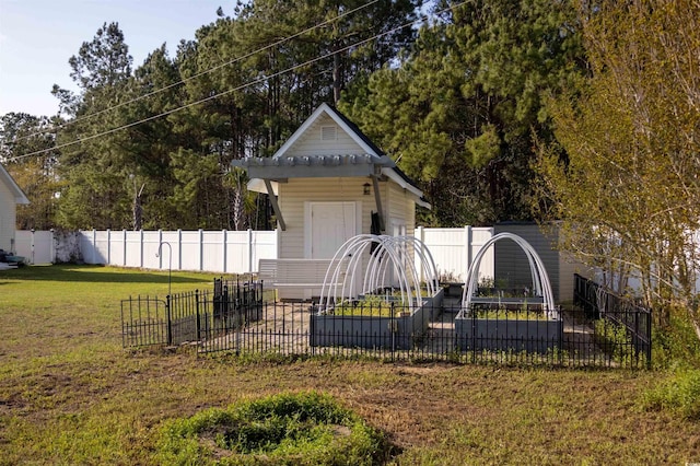 7473 Louisville Rd, Aynor, SC 29511 - view of outbuilding with a fenced backyard