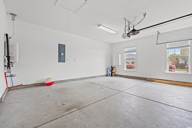 826 Sand Binder Dr, Myrtle Beach, SC 29579 - garage featuring electric panel and water heater