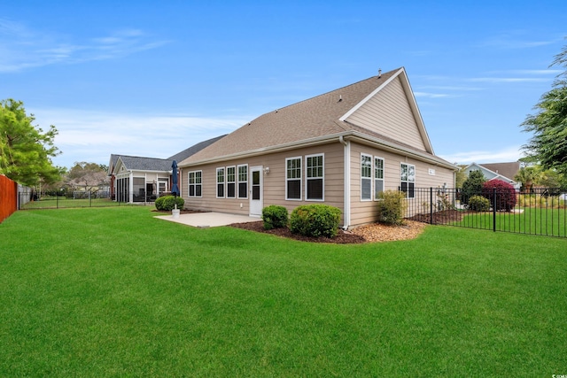 826 Sand Binder Dr, Myrtle Beach, SC 29579 - rear view of property with a patio and a fenced backyard