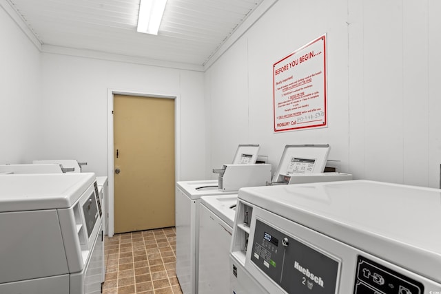 9600 Shore Dr Unit A-207, Myrtle Beach, SC 29572 - shared laundry featuring separate washer and dryer