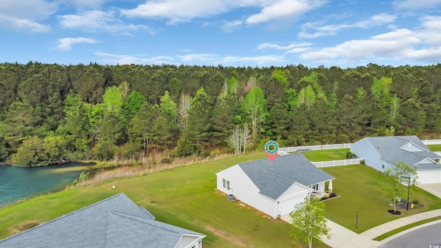 1340 Valor Rd, Conway, SC 29527 - drone / aerial view of a heavily wooded area and a nearby body of water