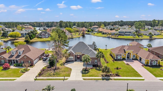 2039 Woodburn Dr, Myrtle Beach, SC 29579 - aerial perspective of suburban area featuring a nearby body of water
