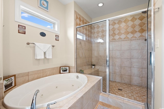 2039 Woodburn Dr, Myrtle Beach, SC 29579 - full bath with a whirlpool tub and a shower stall