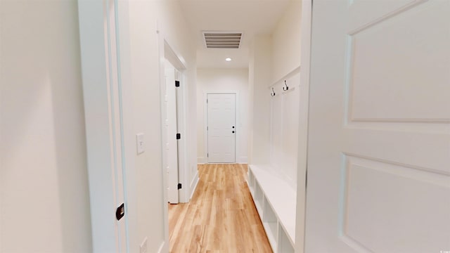 974 Crooked Oak Dr, Pawleys Island, SC 29585 - hall with light wood-style floors and recessed lighting