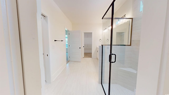 974 Crooked Oak Dr, Pawleys Island, SC 29585 - full bathroom with a stall shower and a walk in closet