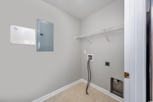 117 Butkus Dr Unit 5, Myrtle Beach, SC 29588 - laundry room with electric panel, baseboards, washer hookup, and electric dryer hookup