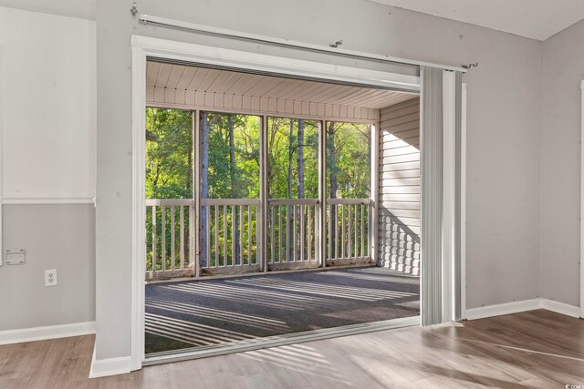 4818 Innisbrook Ct Unit 610, Myrtle Beach, SC 29579 - doorway featuring baseboards and wood finished floors