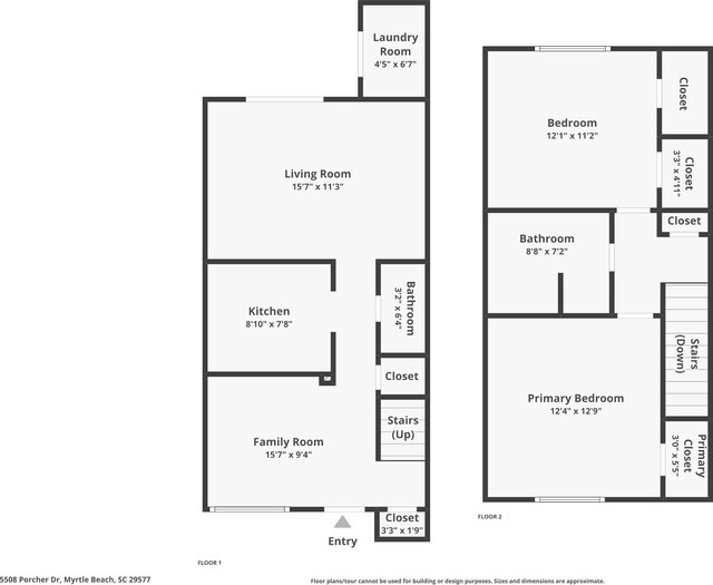 5508 Porcher Dr Unit 3, Myrtle Beach, SC 29577 - home floor plan