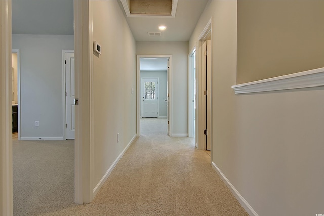 8743 Baton Rouge Ave NW, Calabash, NC 28467 - hallway with carpet flooring and baseboards