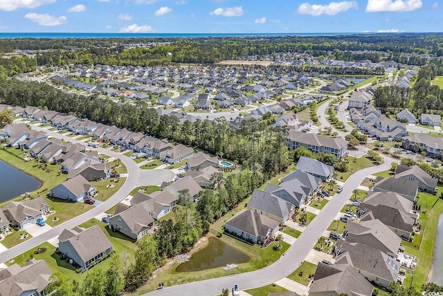 522 Heartland Ct, Murrells Inlet, SC 29576 - aerial view with a residential view and a water view