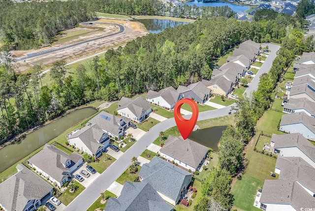 522 Heartland Ct, Murrells Inlet, SC 29576 - bird's eye view with a water view and a residential view