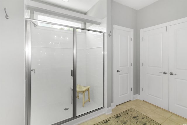 1406 Seabrook Plantation Way N, Myrtle Beach, SC 29582 - bathroom with a stall shower and tile patterned flooring