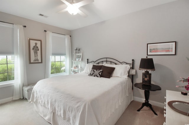 1406 Seabrook Plantation Way N, Myrtle Beach, SC 29582 - carpeted bedroom with baseboards and ceiling fan
