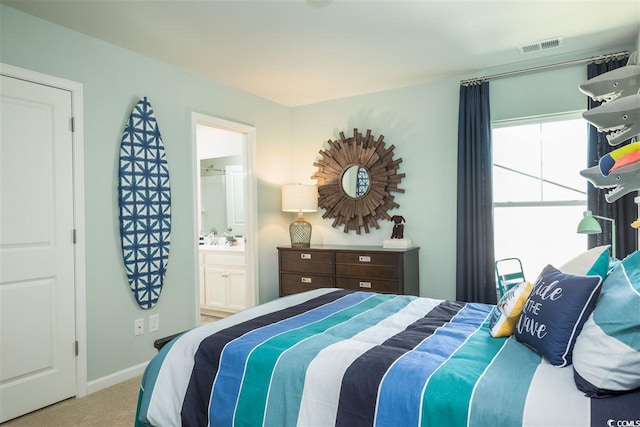 9738 Indigo Creek Blvd, Murrells Inlet, SC 29576 - carpeted bedroom featuring baseboards and ensuite bath