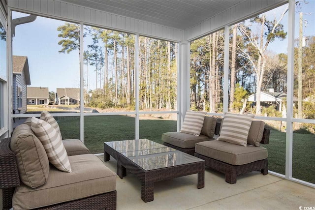 9738 Indigo Creek Blvd, Murrells Inlet, SC 29576 - sunroom with an outdoor hangout area
