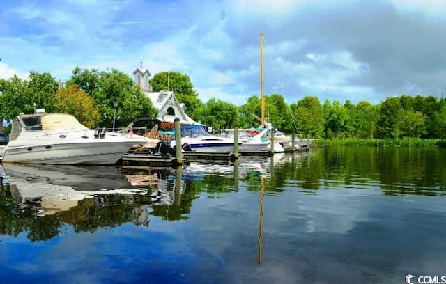 9738 Indigo Creek Blvd, Murrells Inlet, SC 29576 - dock featuring a water view