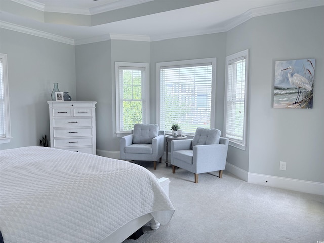 712 Crystal Water Way, Myrtle Beach, SC 29579 - bedroom featuring light carpet and ornamental molding