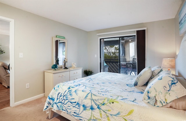 223 Maison Dr Unit F-4, Myrtle Beach, SC 29572 - bedroom with access to exterior, baseboards, and carpet floors