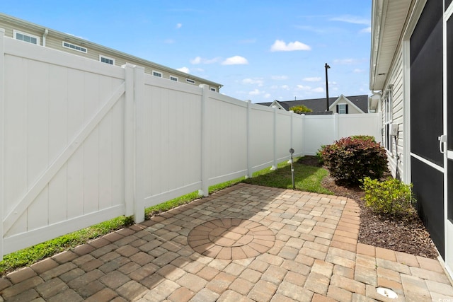 view of patio / terrace with a fenced backyard