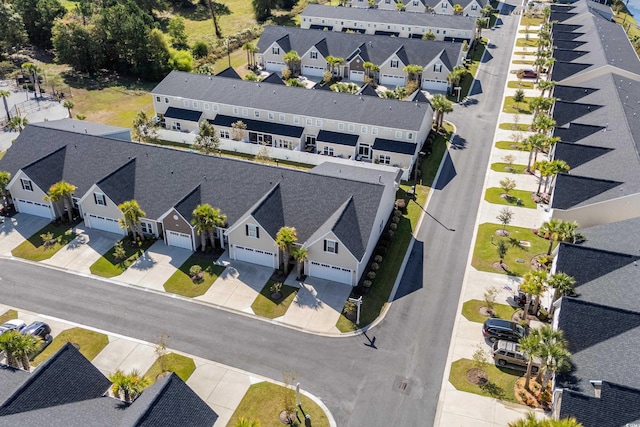 aerial perspective of suburban area