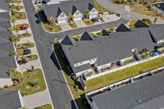 aerial perspective of suburban area