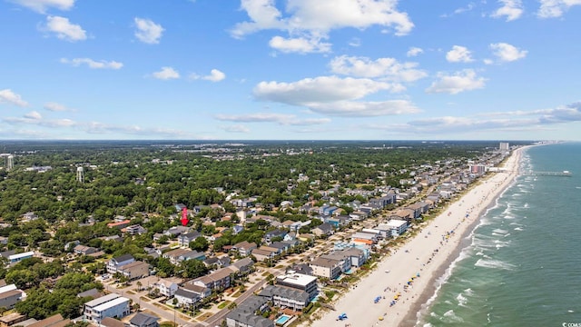 1114 S Dogwood Dr, Surfside Beach, SC 29575 - birds eye view of property with a water view, a beach view, and a residential view